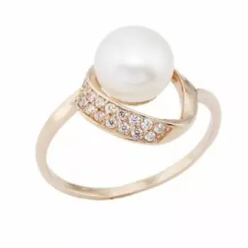 Золотое кольцо с жемчугом