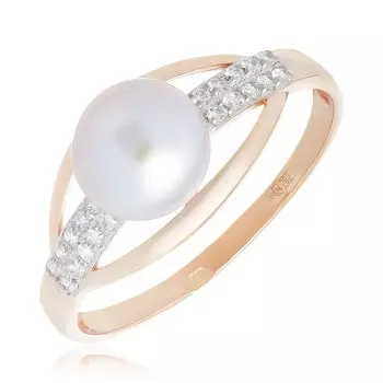 Золотое кольцо с жемчугом