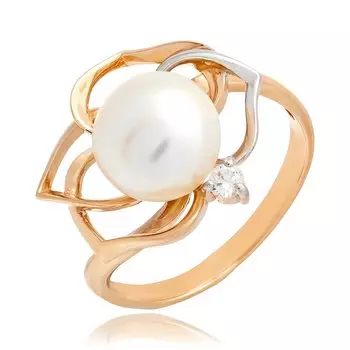 Золотое кольцо с жемчугом