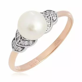 Золотое кольцо с жемчугом