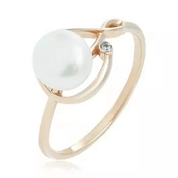 Золотое кольцо с жемчугом