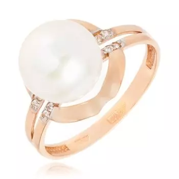 Золотое кольцо с жемчугом