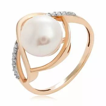 Золотое кольцо с жемчугом