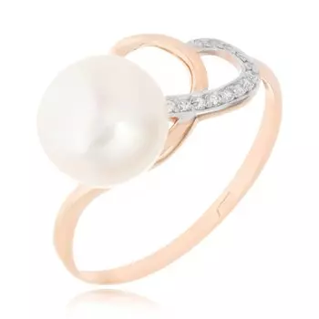 Золотое кольцо с жемчугом