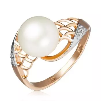 Золотое кольцо с жемчугом