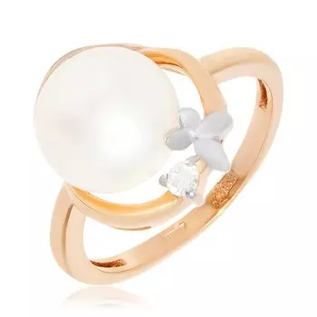 Золотое кольцо с жемчугом