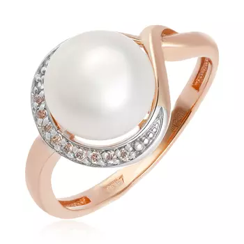 Золотое кольцо с жемчугом