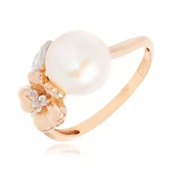 Золотое кольцо с жемчугом