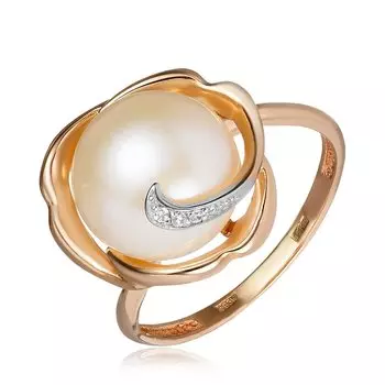 Золотое кольцо с жемчугом