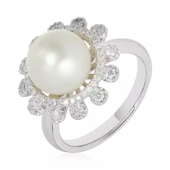 Золотое кольцо с жемчугом