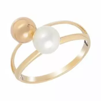 Золотое кольцо с жемчугом