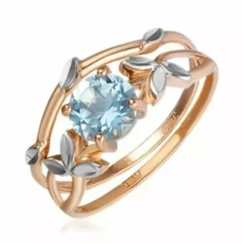 Золотое кольцо-трансформер 3-в-1 с топазом