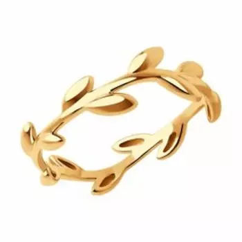 Золотое кольцо "Веточка"