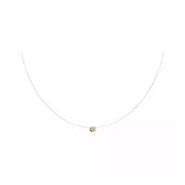 Колье на леске из золота с фианитом