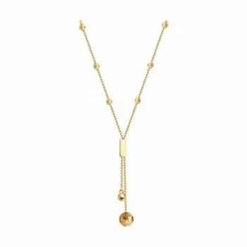 Золотое колье плетение "Перлина"