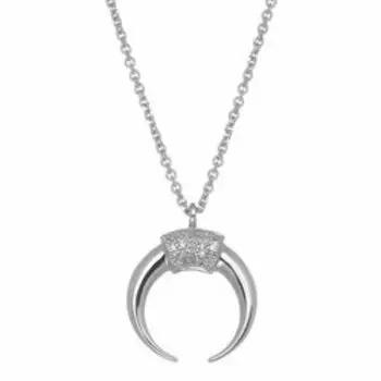 Золотое колье с бриллиантами "Лунница"