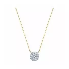 Золотое колье с фианитами