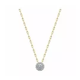 Золотое колье с фианитами