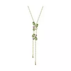 Золотое колье с фианитами SWAROVSKI