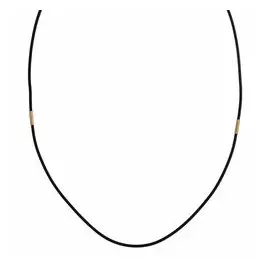 Золотое колье с каучуком