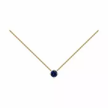 Золотое колье с корундом