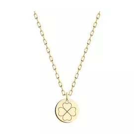 Золотое колье с подвеской "Четырехлистник"