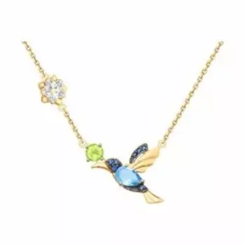 Колье из золота с миксом камней