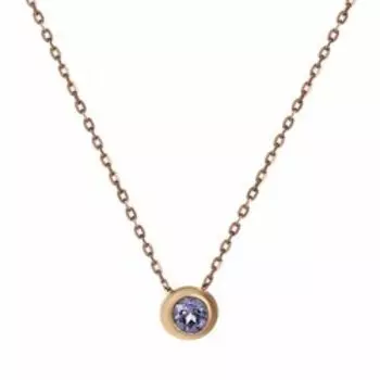 Золотое колье с танзанитом