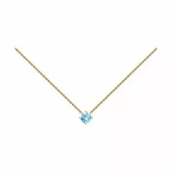 Золотое колье с топазом