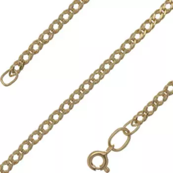 Золотой браслет плетение "Двойной ромб"