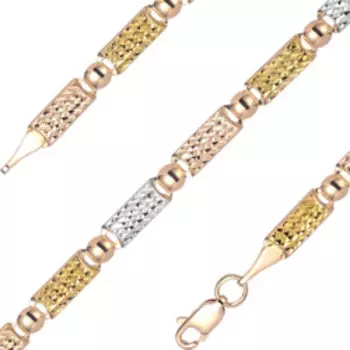 Золотой браслет с алмазной обработкой