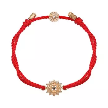 Золотой браслет с черным бриллиантом "Эрцгамма"