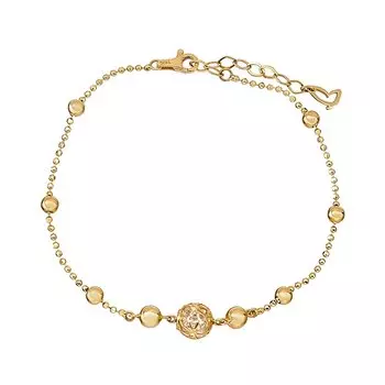 Золотой браслет с цирконием