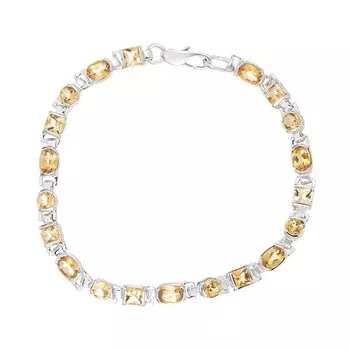 Золотой браслет с цитринами