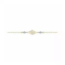 Золотой браслет с фианитами