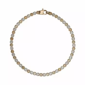 Золотой браслет с фианитами