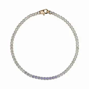 Золотой браслет с фианитами