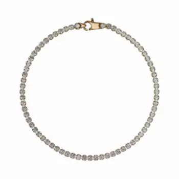 Золотой браслет с фианитами