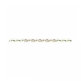 Золотой браслет с фианитами