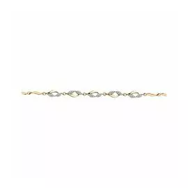 Золотой браслет с фианитами