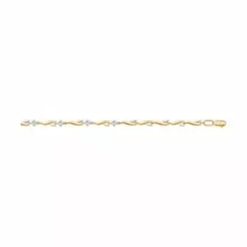 Золотой браслет с фианитами