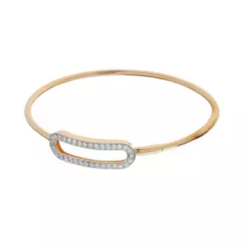 Золотой браслет с фианитами