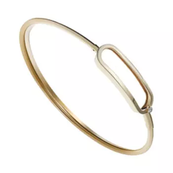 Золотой браслет с фианитом