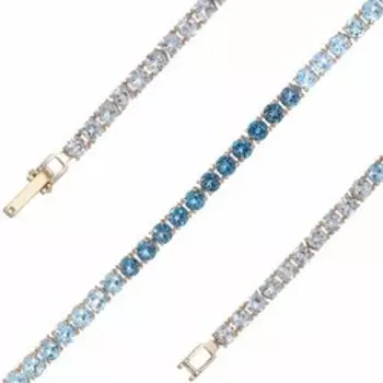 Золотой браслет с топазами