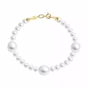 Золотой браслет с жемчугом Барокко