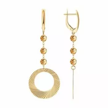 Золотые серьги 585 пробы