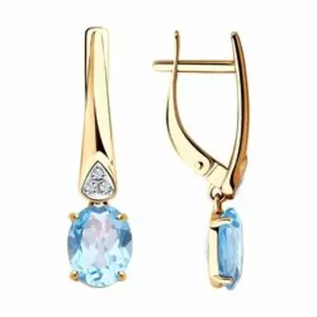 Золотые серьги 375 пробы