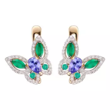 Золотые серьги 585 пробы