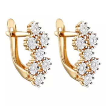 Золотые серьги 585 пробы