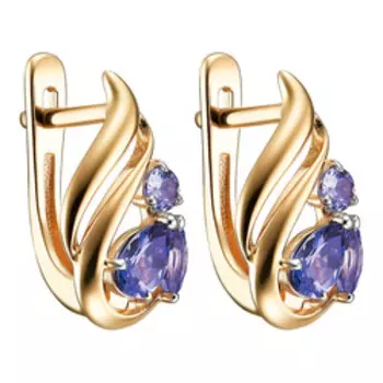 Золотые серьги 585 пробы